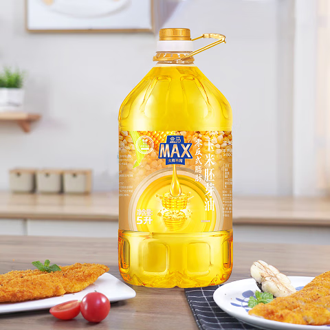 盒马 玉米胚芽油 5L 玉米油 物理压榨 食用油 MAX特级款 5L*1桶 桶装