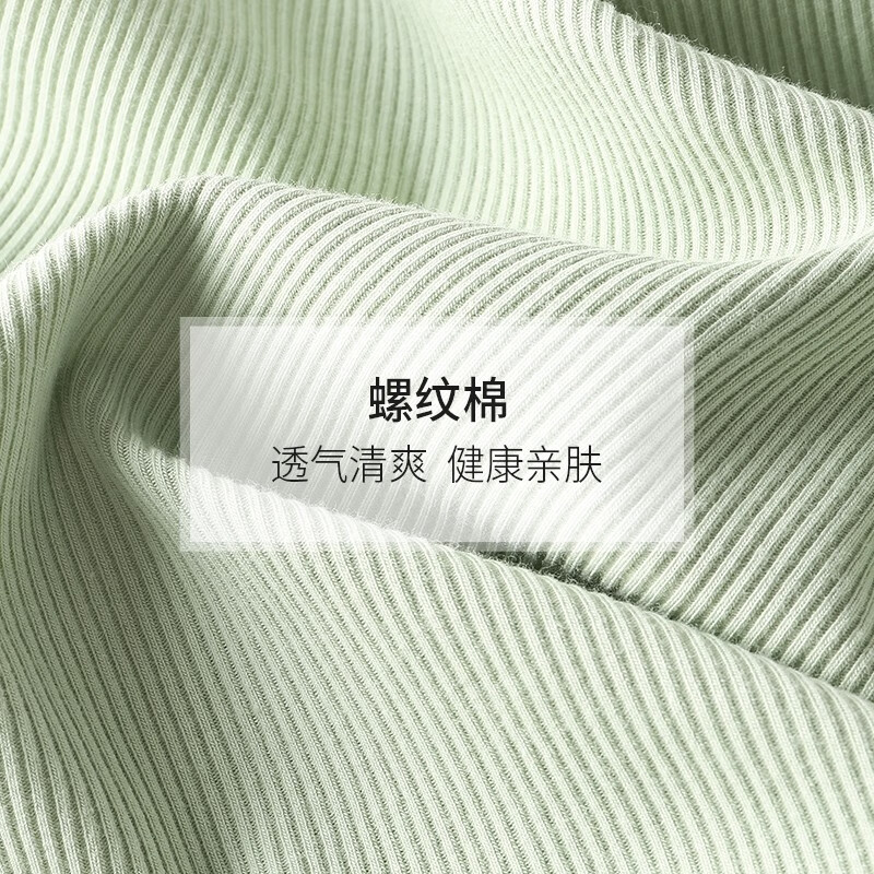 KAPPA【新品】2件装卡帕女士背心内搭新款弹力罗纹棉透气柔软打底内衣 银化绿/夜幕灰【短款2条】