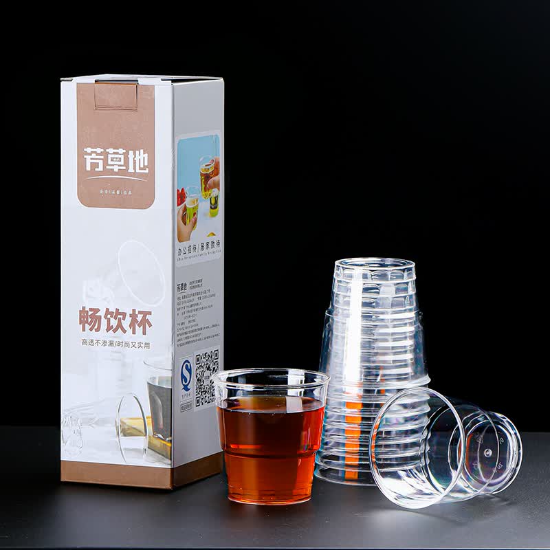 芳草地 一次性杯子200ML*20只 透明饮水杯茶杯 加厚航空杯台阶杯啤酒杯怎么看?
