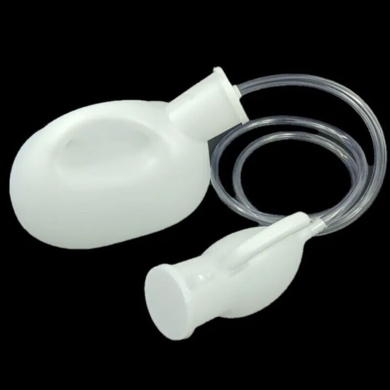 玥羲尿壶男老人夜壶防臭尿盆接尿神器尿盆小孩夜用男人尿尿神器 2000ml1.4米管白色加厚款
