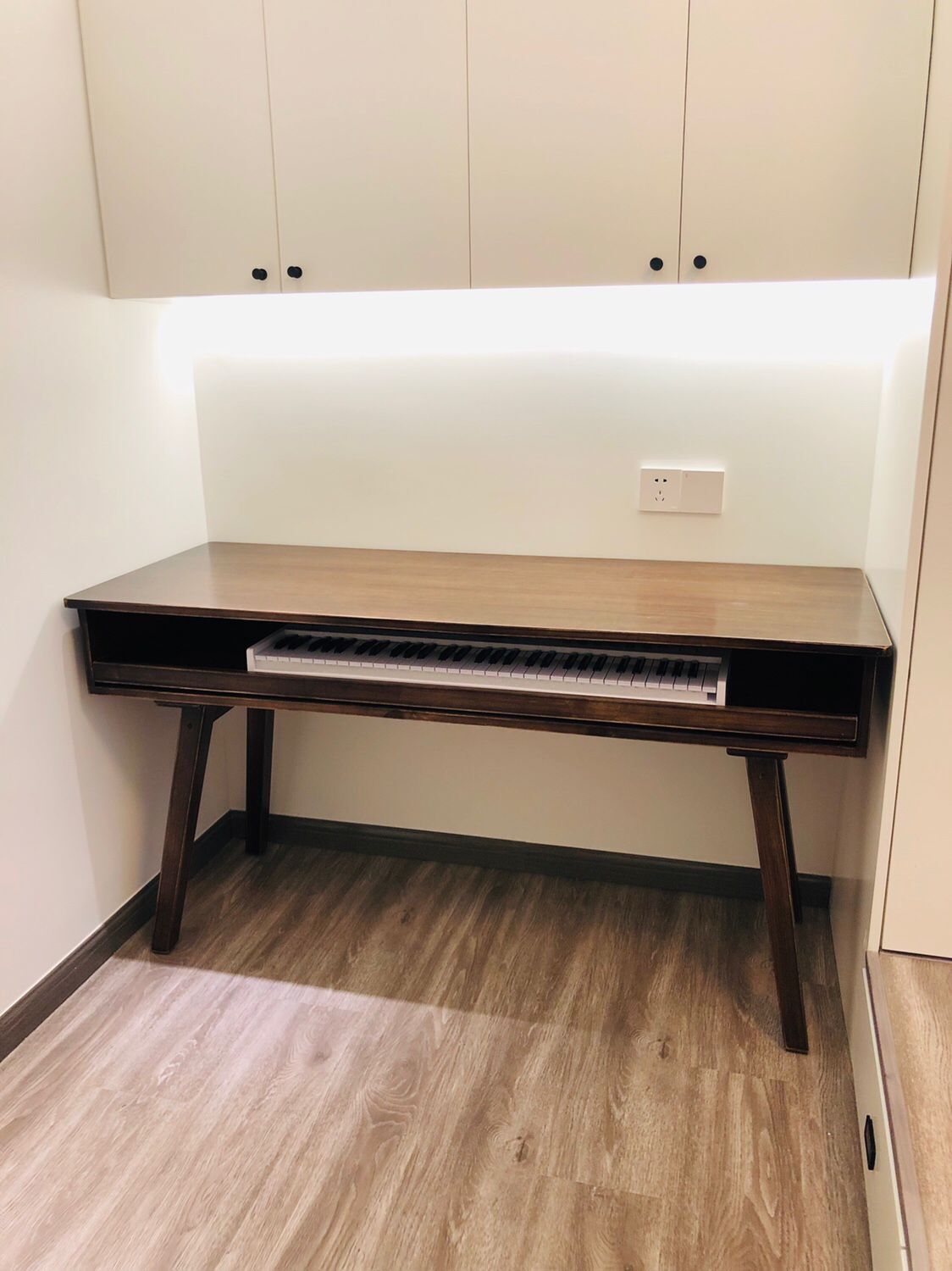 杰登(jayden)实木琴桌工作室电钢实木工作台实木录音棚电子琴琴桌琴架