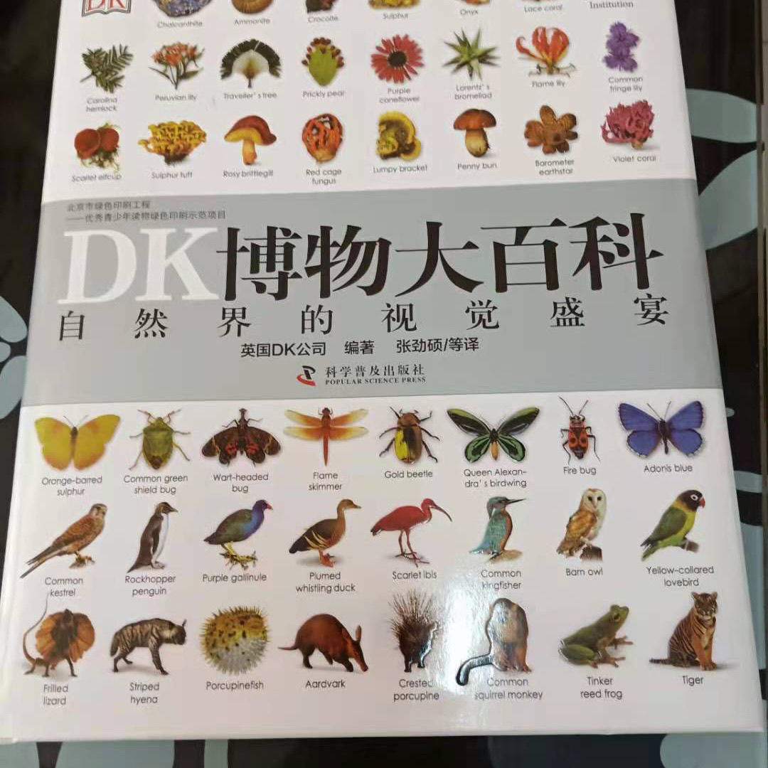 精装dk博物大百科全书中文版儿童自然界的视觉盛宴6000物种标 dk博物