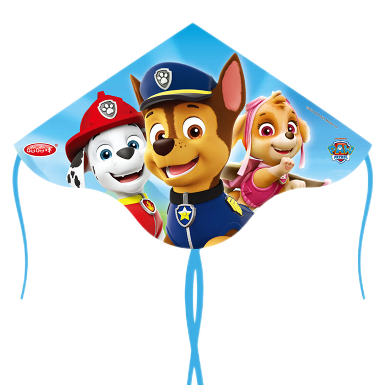 哈哈球兒童玩具風(fēng)箏手持釣魚竿大號汪汪隊奧特曼戶外親子帶線微開學(xué)禮物 大號布藝風(fēng)箏救援小隊G6079