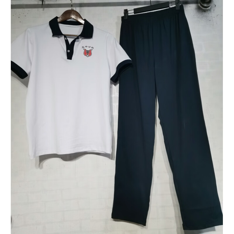 席佰北京市五中分校夏季校服夏季短裤短袖男女套装定制款 夏季一套