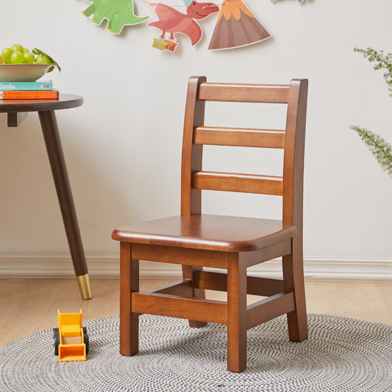 越茂实木小椅子靠背椅餐椅靠背凳木椅矮凳小凳子（免安装）2066H高性价比高么？