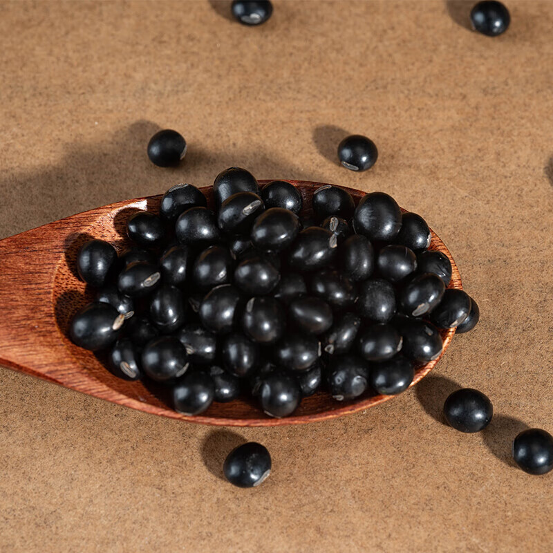 虎钢馋东北绿心黑豆黑龙江农家大黑豆五谷杂粮豆类生黑豆