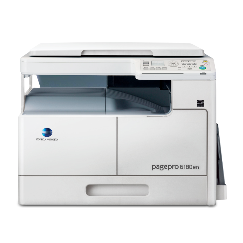 柯尼卡美能达6180en a3打印机激光 复印机一体机黑白复合机办公大型网络 6180en（带100页多功能纸盒） 标配+打印服务器（手机打印 无线打印 ）