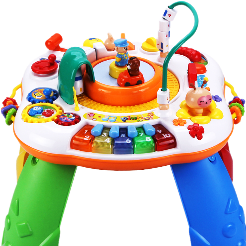 谷雨游戏桌充电学习桌婴儿玩具0-1岁宝宝多功能早教音乐儿童玩具男孩女孩1-3岁幼儿小孩周岁礼物