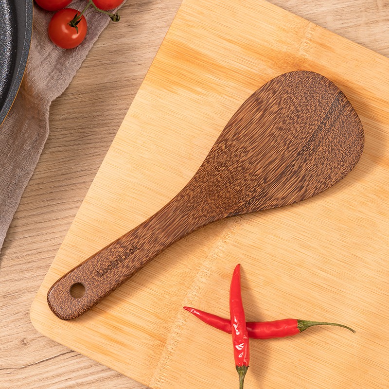 乐扣乐扣 鸡翅木锅铲子鸡翅木煎铲子鸡翅木饭铲子整木铲子锅铲木铲炒