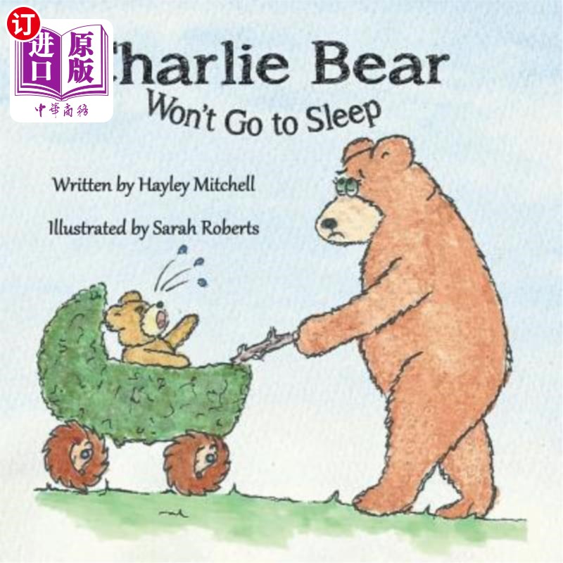 海外直订charlie bear wont go to sleep 查理熊不会睡觉