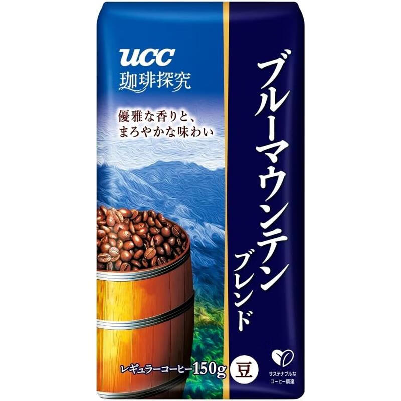上岛咖啡【JD物流 日本直邮】日本上岛咖啡 UCC 蓝山咖啡系列 咖啡研究版咖啡豆  150g 1袋