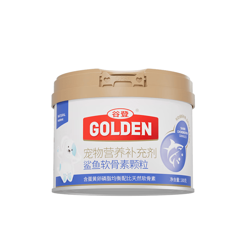 谷登狗狗专用鲨鱼软骨素保健款180g/罐 关节有助修复犬用补氨糖