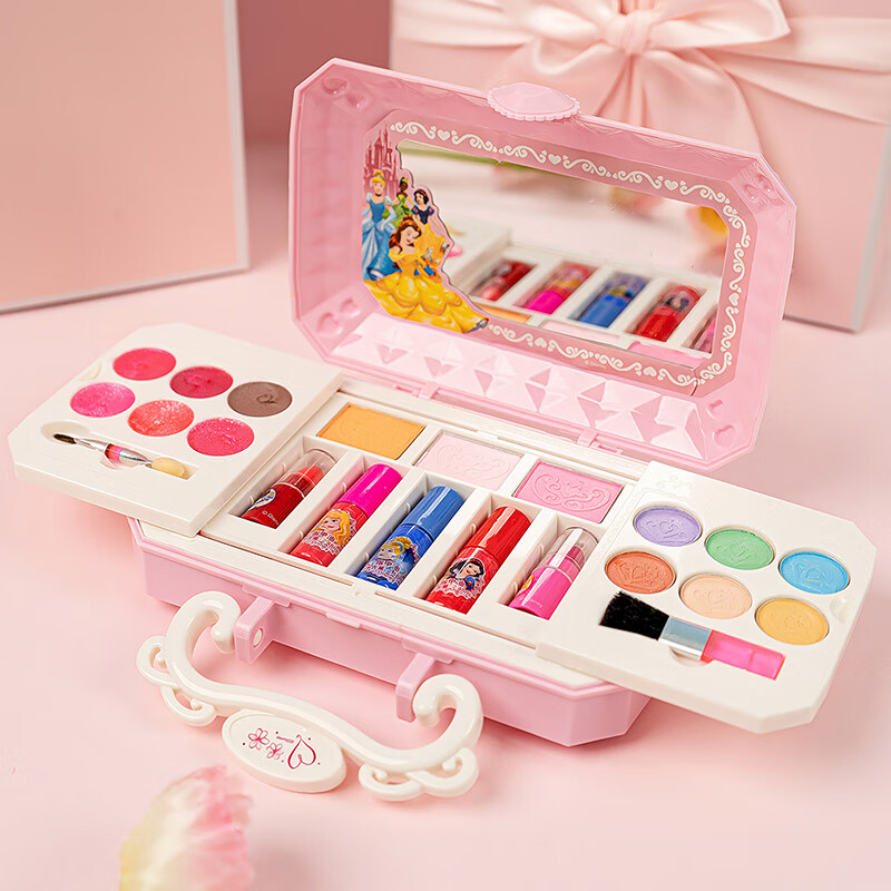 迪士尼（Disney）公主儿童专用彩妆玩具小女孩生日礼物化妆品套装指甲油口红眼影盒高性价比高么？