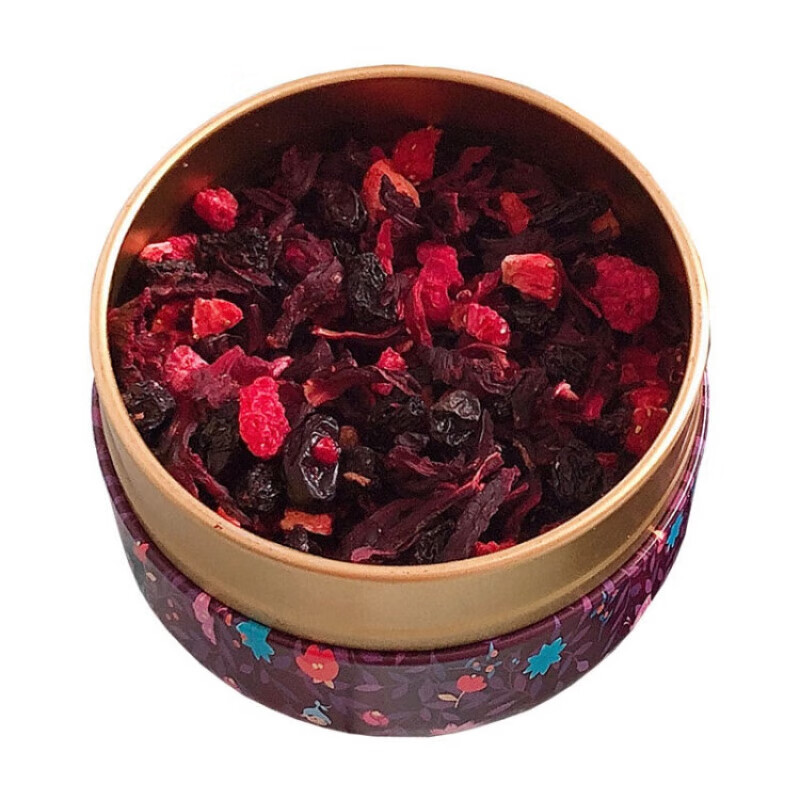 朗姆覆盆子花果茶厦门鼓浪屿水果花茶蓝莓醋栗德 80g(袋装)