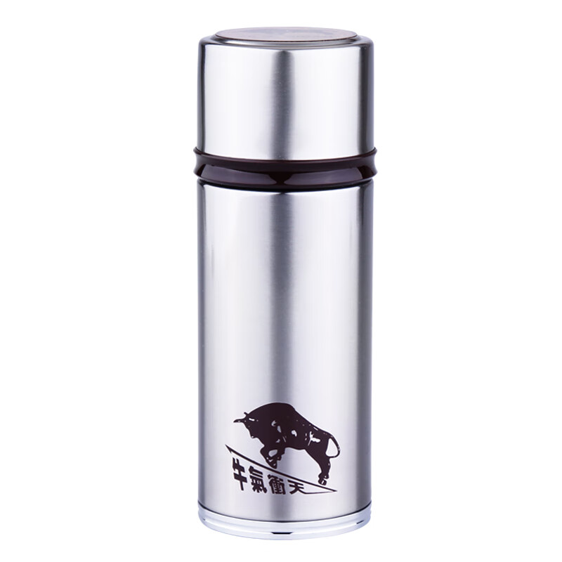 思宝(sibao)思源a盖子可喝水牛气冲天大容量304不锈钢真空保温杯子