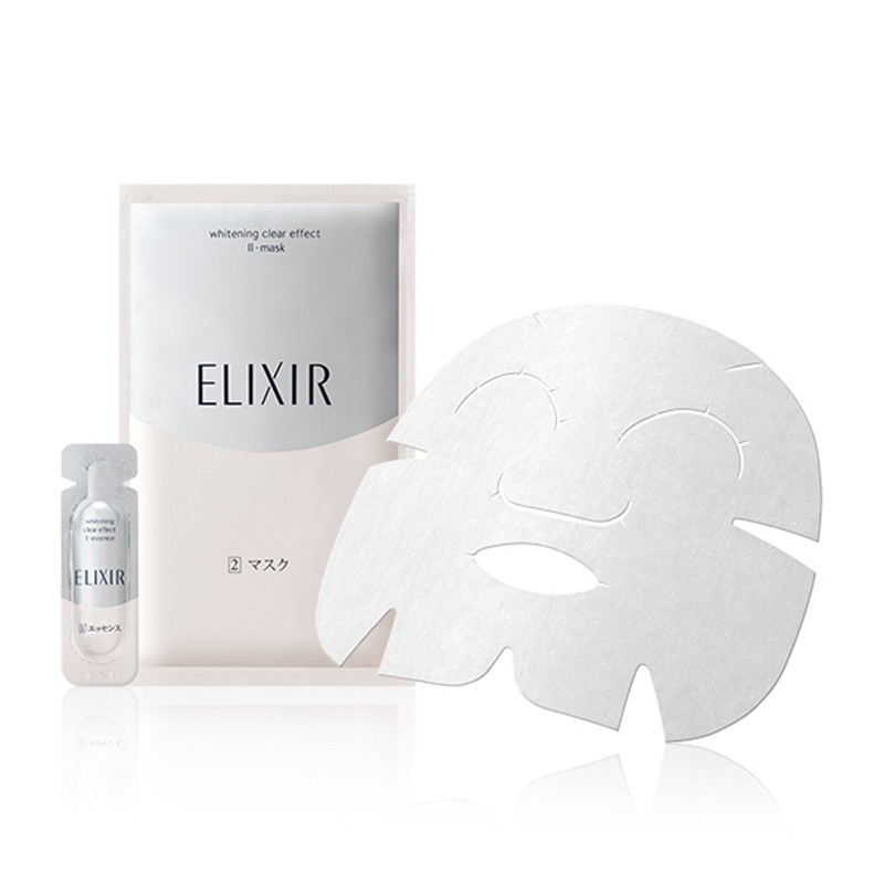 怡丽丝尔【海外直邮】elixir改善暗沉均匀肤色 纯肌净白保湿精华面膜