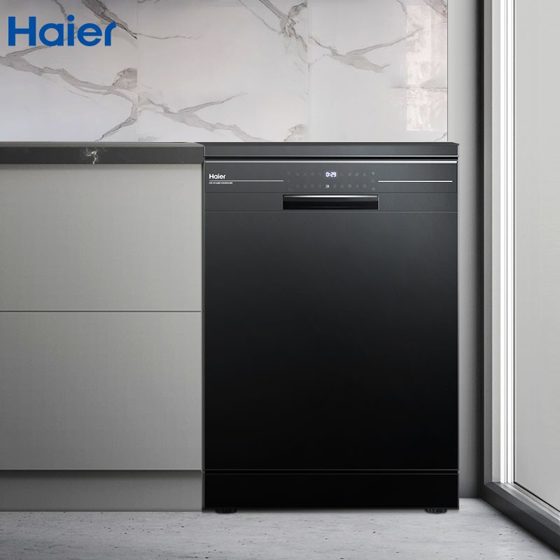 海尔(haier)13套独立式除菌消毒洗碗机  80℃双微蒸汽智能油污感应