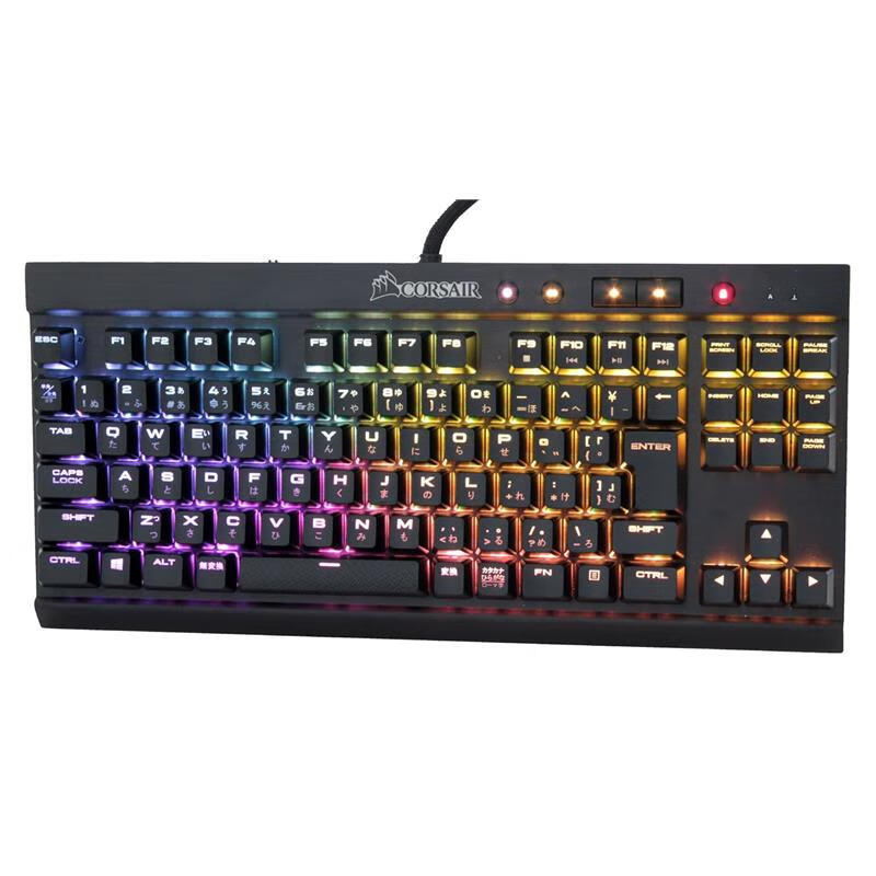 美商海盗船（USCORSAIR）【日本直邮】美商海盗船CORSAIR K65 RGB 机械游戏键盘日语布局 K65 RAPIDFIRE【黑色】