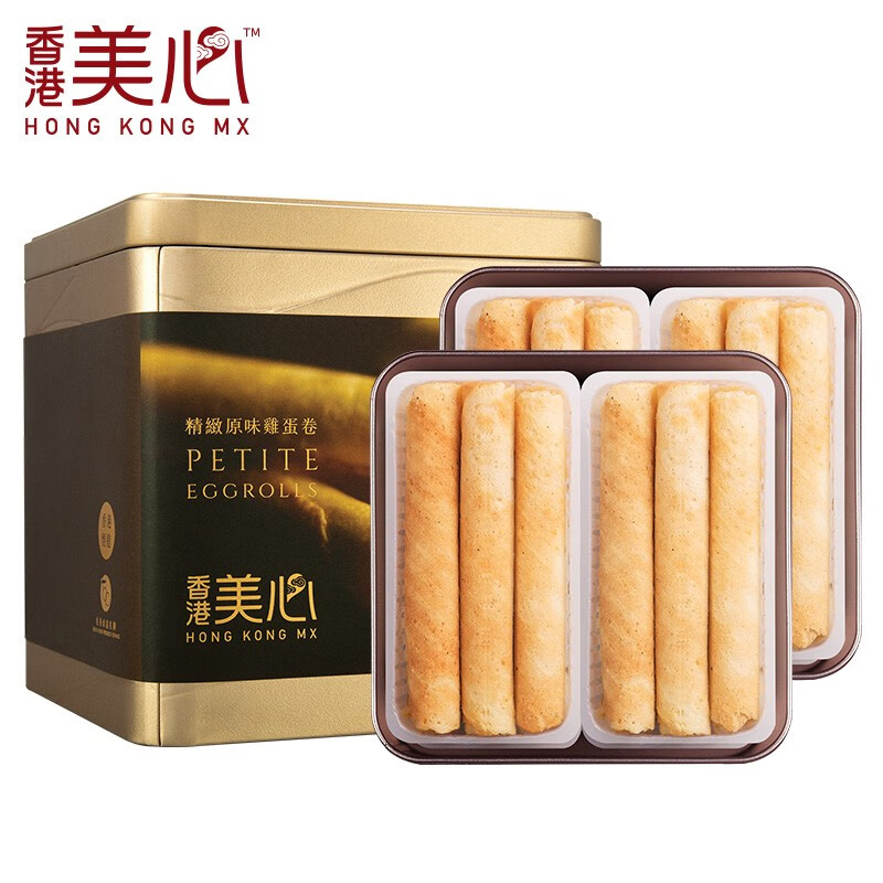 中国香港  美心(Meixin) 精致蛋卷礼盒  团购大礼包福利送礼品 208.8g