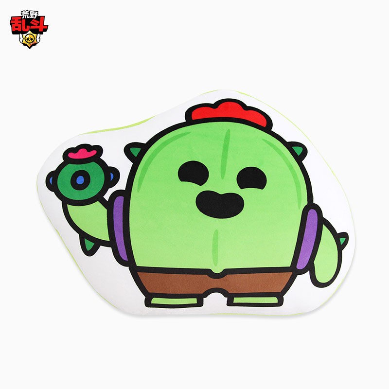 卡通动漫周边萌趣可爱柔软靠枕line friends荒野乱斗 斯派克 抱枕