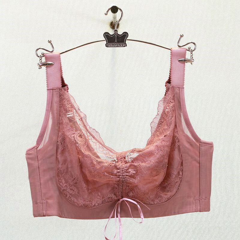林夕新款俏丹娜抽绳大杯内衣q22110女调整型大胸显小全罩杯收副乳文胸