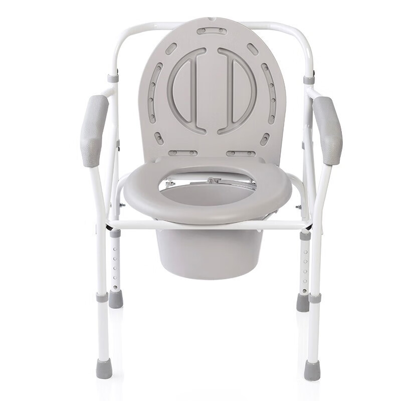 鱼跃（Yuwell）坐便椅 老人坐便器H029B移动马桶H027A可折叠病人孕妇坐厕椅坐便凳 高度可调节：H029B坐厕椅【高品质钢管】