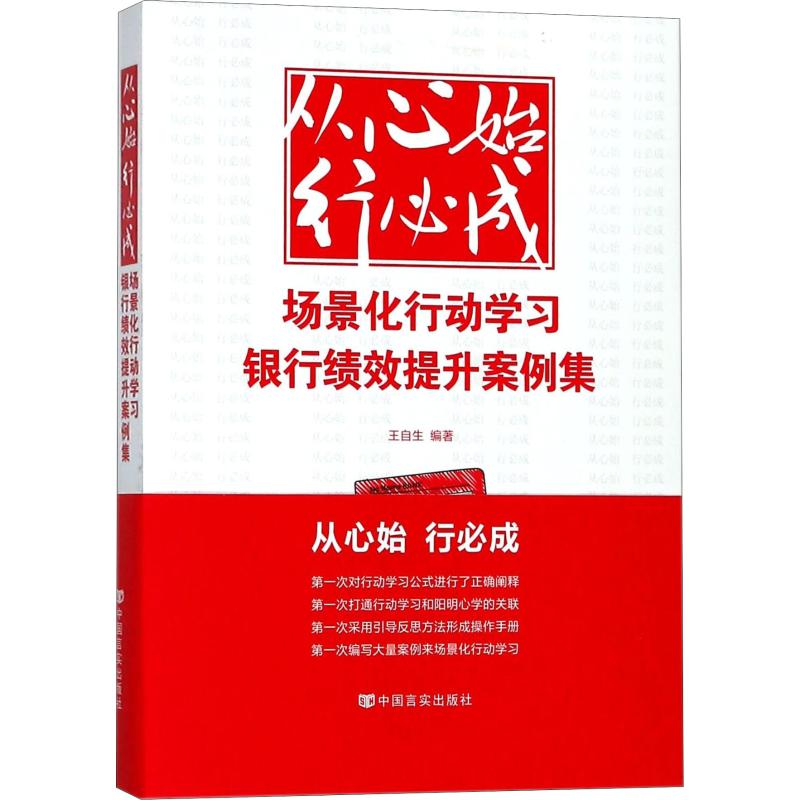 从心始 行必成 场景化行动学习银行绩效提升案例集 王自生 书籍