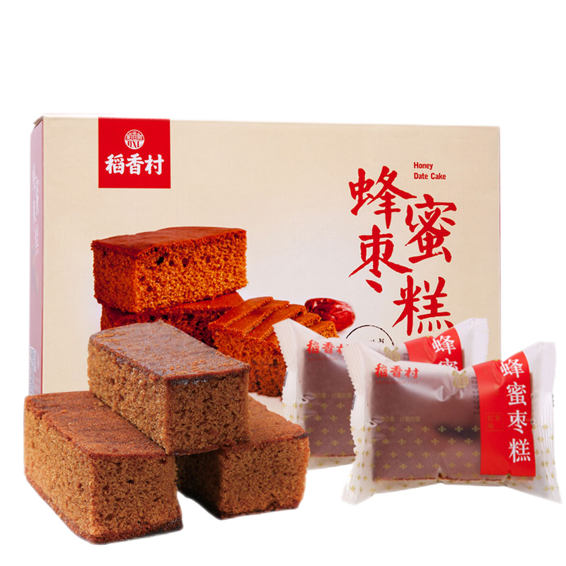 稻香村蜂蜜枣糕 整箱装 独立包装 蜂蜜蛋糕 软蛋糕 蜂蜜枣糕850g