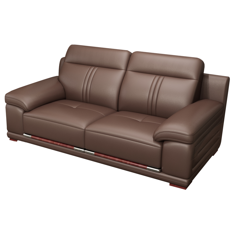 奥左 真皮沙发客厅 大小户型现代简约北欧头层牛皮轻奢品牌沙发 双扶手双人位【2.1米左右】 升级款【俄罗斯进口松木框架】