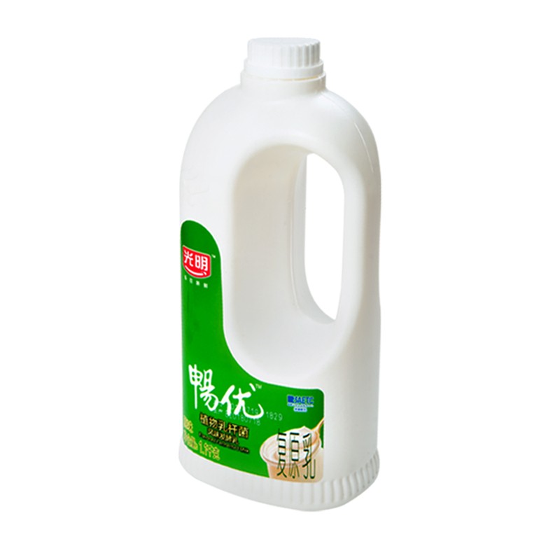 光明畅优大桶酸奶1.1kg/桶 风味发酵乳植物乳杆菌桶装酸奶网红奶1桶装学生早餐奶 光明畅优大桶酸奶1.1kg*1桶