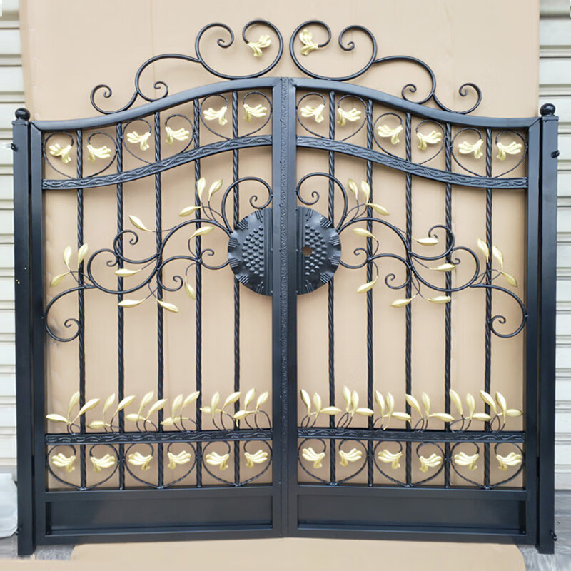 oeing铁艺花园院子小门户外栅栏门别墅庭院大门双开门乡村围墙欧式