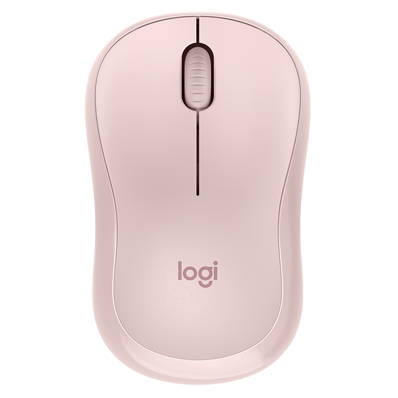 罗技（Logitech）M221 轻音鼠标 无线鼠标 办公鼠标 对称鼠标 带无线微型接收器 茱萸粉 79元