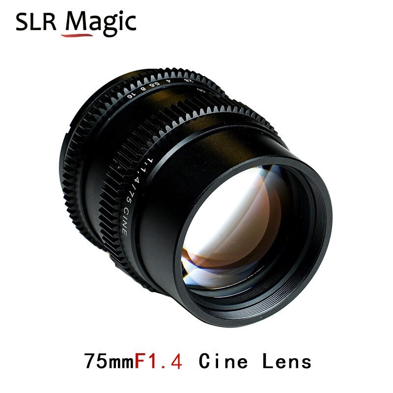 SLR magic 75mmf1.4长焦全画幅无极大光圈e口人像定焦手动电影镜头 75mm f1.4-E卡口