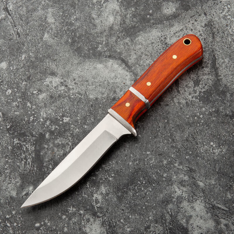 涧冰蒙古吃肉小刀刀内手把羊肉刀大河家小肉刀烤全羊餐刀 红色双拼 1