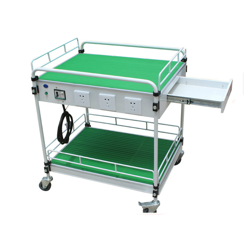 102型双层带电源仪器车推车带电源操作台实验室仪器仪表
