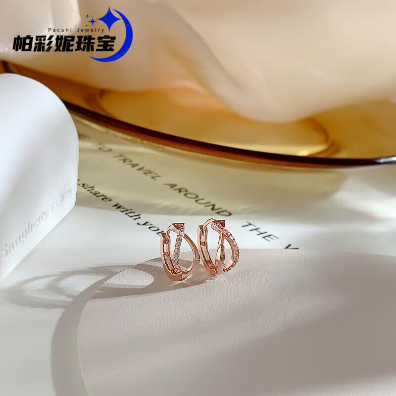 ��� ���  CHIKEERS��Ʒ18k�ʽ��Ȧ����2025�¿�ж���õ������ʶ���Ů���� С��ˮ����� õ���