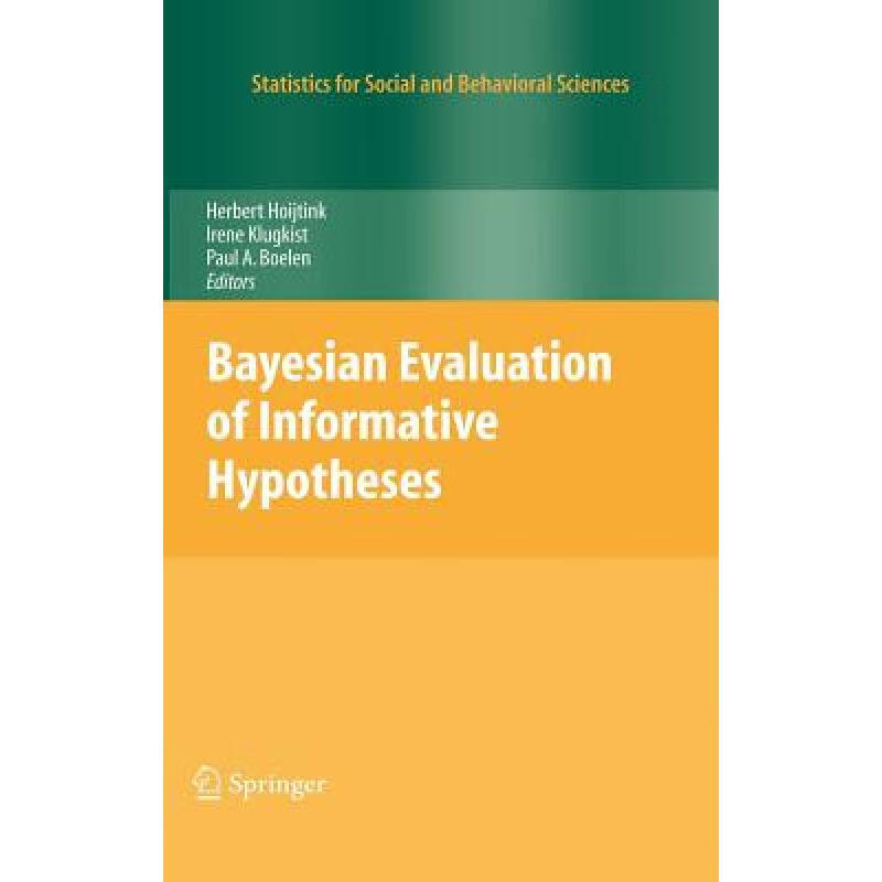 预订 Bayesian Evaluation of Informative Hypotheses