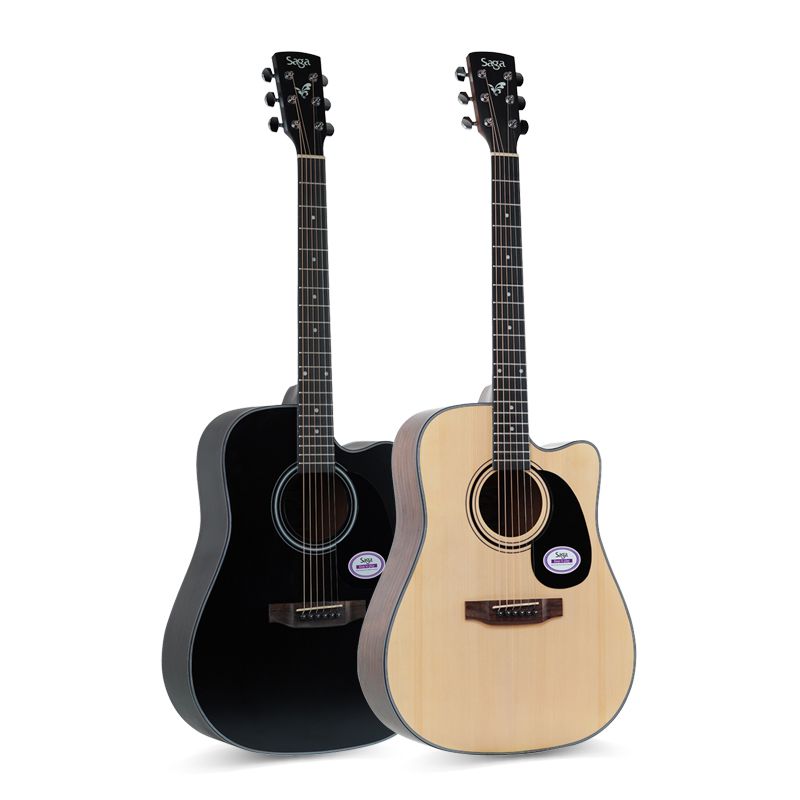 骊歌刘吉祥吉他 吉他初学者入门电箱民谣吉它 40寸om桶原木色原声款