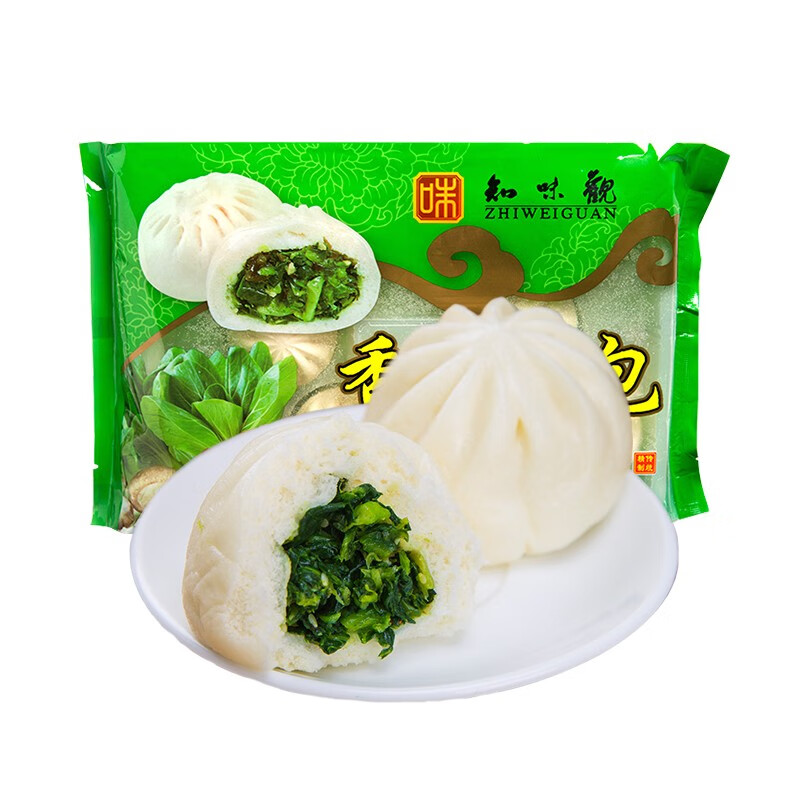 知味观 香菇菜包720g 20只 素菜包 中华老字号 早餐点心 生鲜面点