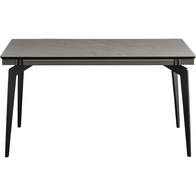 MELCHERS 餐桌 意式极简进口岩板餐桌现代简约小户型家用轻奢饭桌北欧餐桌椅组合 1.4米餐桌［进口岩板］