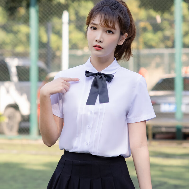 帛雷斯诺幼儿园老师夏季园服教师工作服套装jk制服早教老师短袖衬衫