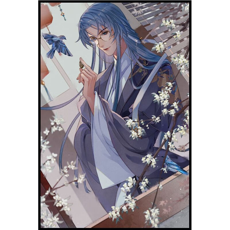 不健全关系耽美数字油画diy填色钱错滕瑞雨手工涂色画客厅装饰画