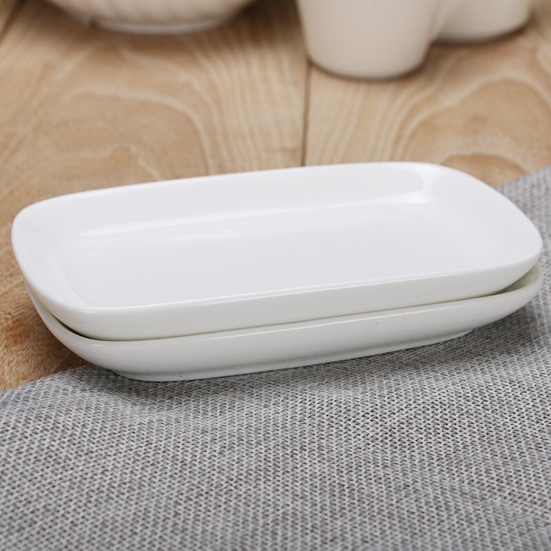 毛巾托十只家用湿巾盘装毛巾盘餐巾碟白方巾圆头毛巾碟毛巾托盘套装