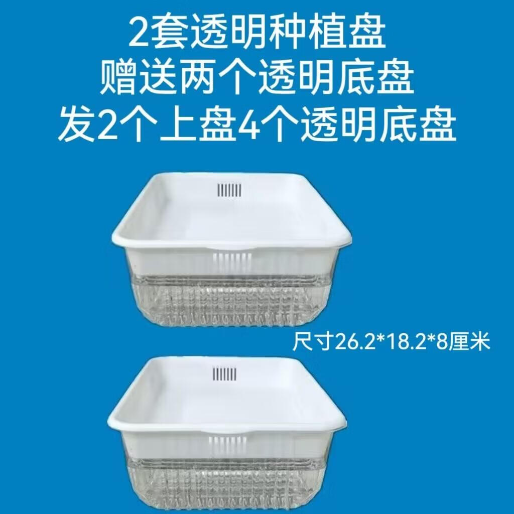 芽苗菜种植盘透明水培育苗盆无土种菜香椿苗豌豆苗豆芽花生芽 2套高