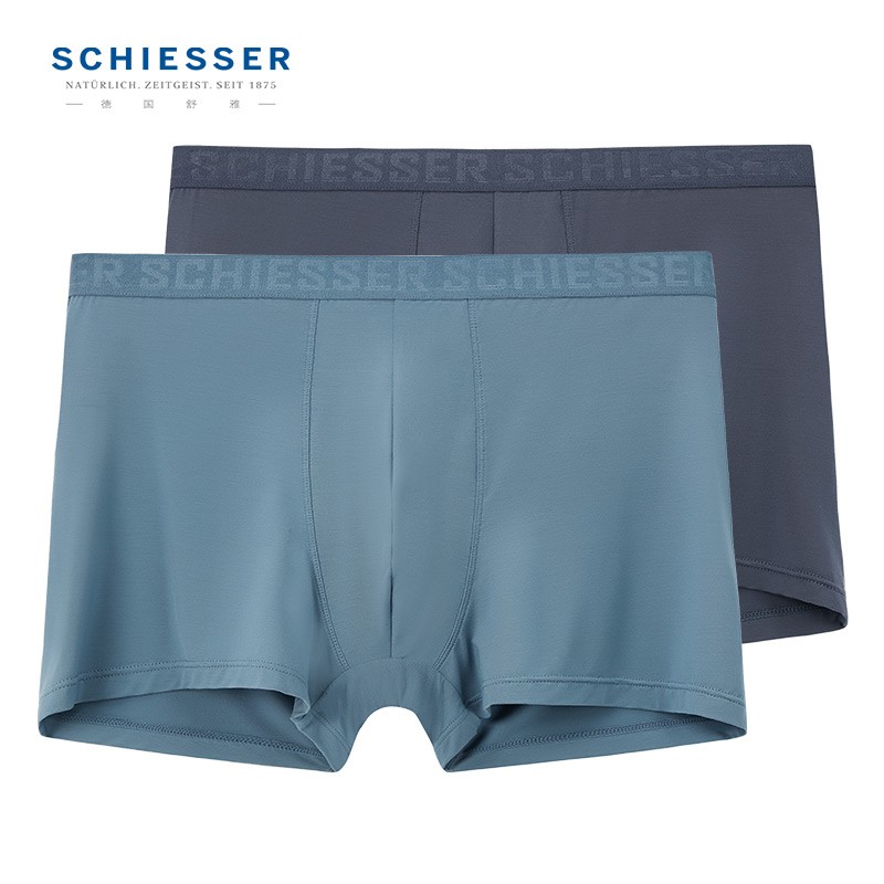 从价格走势看男式内裤品牌推荐-Schiesser男3A抗菌60S无痕平角内裤2条装购买指南