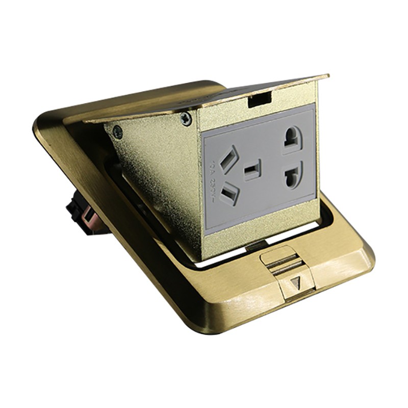 兰豹zglanbao 不锈钢墙壁插座开关拉丝黑暗装插座 慢