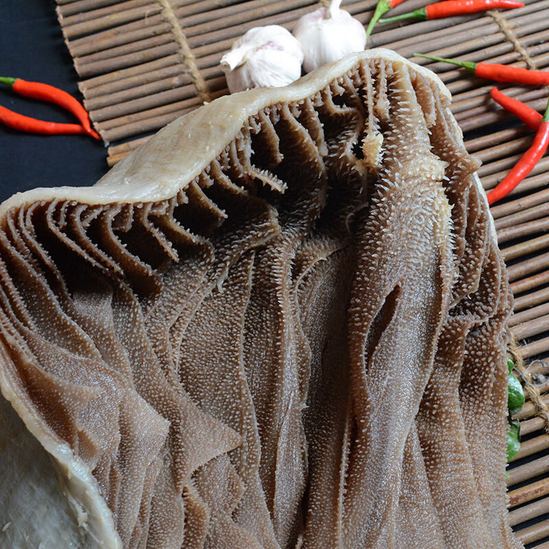 新食道5斤新鲜毛肚整个黑白商用牛百叶牛肚杂千层肚火锅食材串冒菜