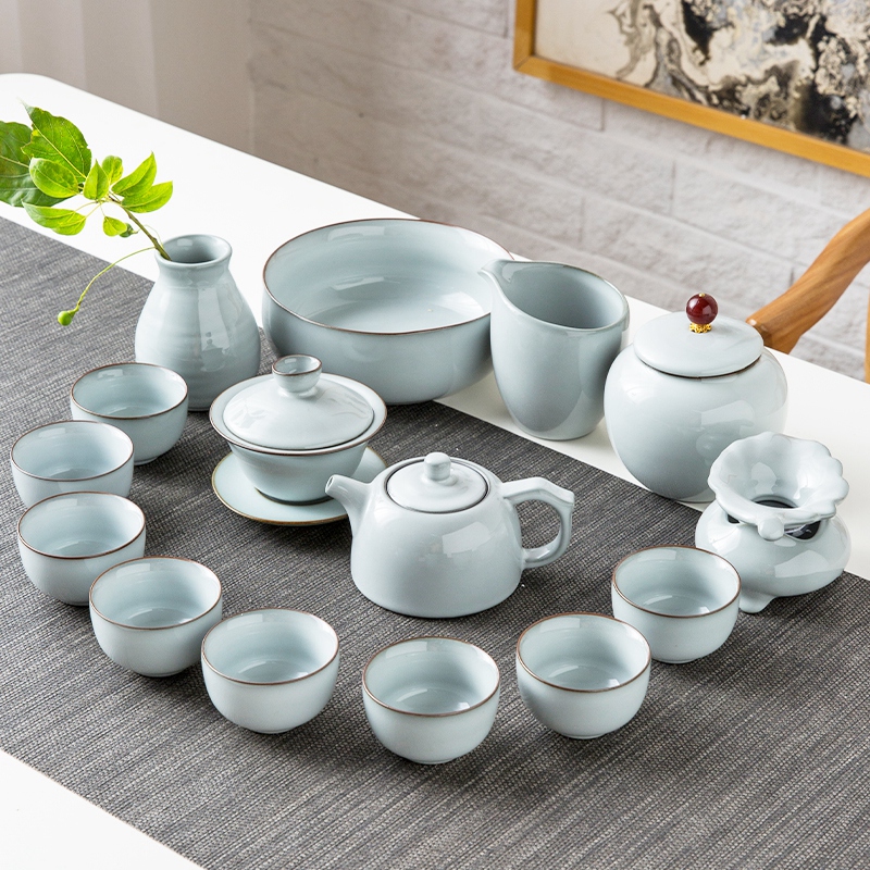 御梦赐轩 景德镇陶瓷茶具套装家用办公室会客一套功夫茶杯小茶壶礼盒