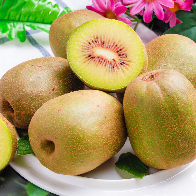 牛爱鲜 猕猴桃四川红心猕猴桃奇异果新鲜水果 红心果15粒单果70-90g 自行催熟后食用