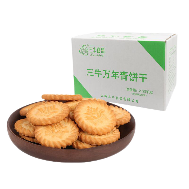 三牛万年青饼干香葱味：品质独特，价格稳定，销量不减